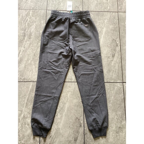 FIGS Scrub Pants Womens XS Petite Gray Zamora High Waisted Jogger Cargo Pockets - Picture 3 of 6